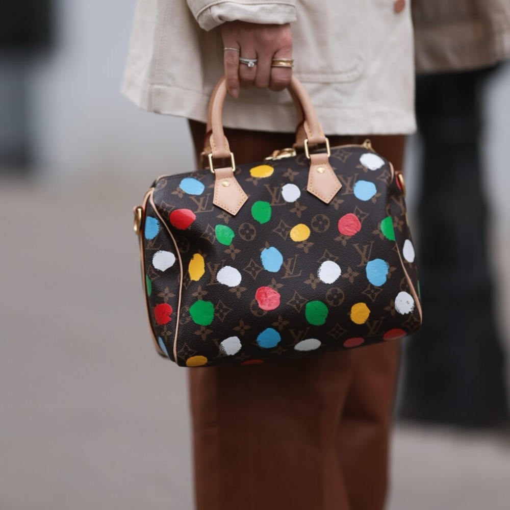 Brand New Louis Vuitton Yayoi Kusama Monogram Speedy 25 2Way Bag Limited Edition